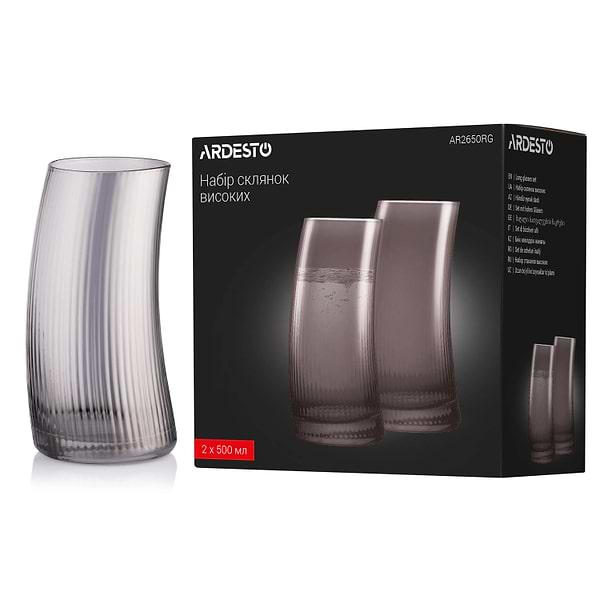Фото - Набор стаканов Ardesto 500 мл 2 шт. (AR2650RG)