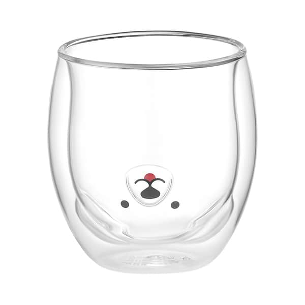 Фото - Набір чашок з подвійними стінками Ardesto Animals 300 мл 2 шт. (AR2630BWA)