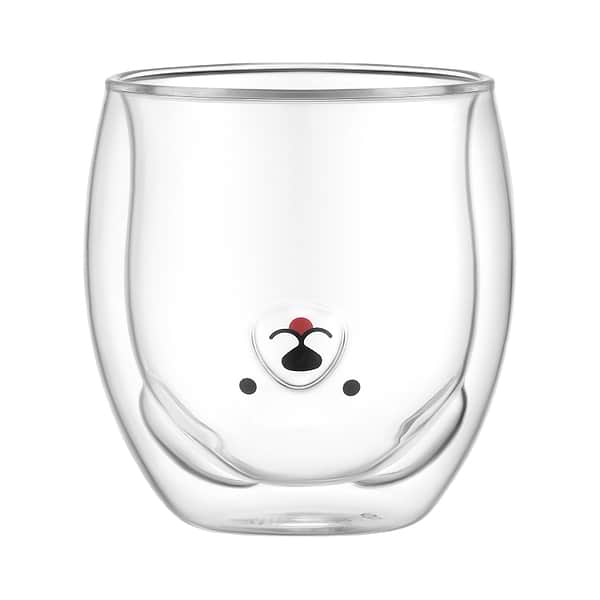 Фото - Набір чашок з подвійними стінками Ardesto Animals 300 мл 2 шт. (AR2630BWA)