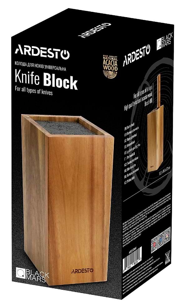 Фото - Подставка для ножей Ardesto Black Mars 23 см (AR2123AH)