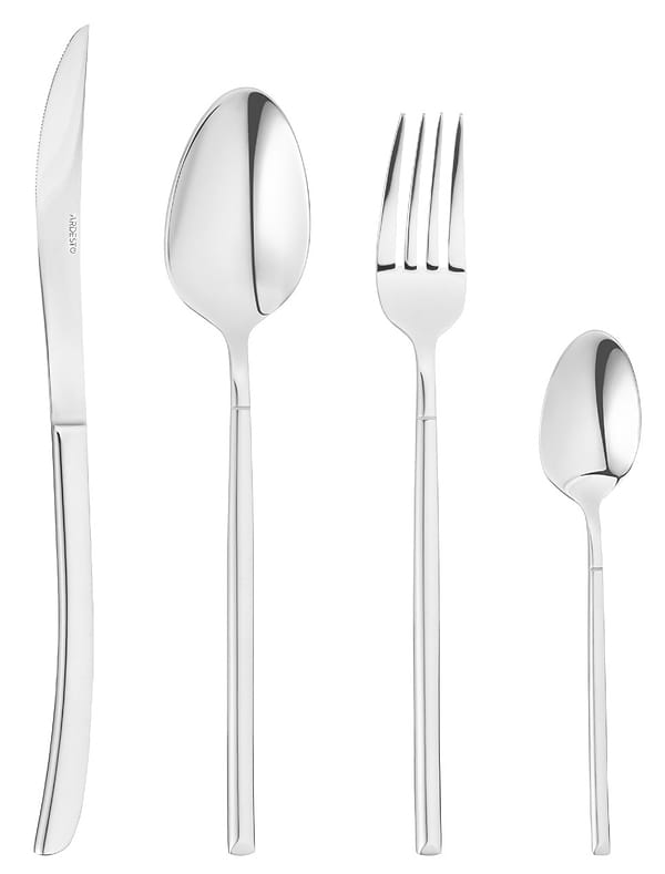 Фото - Набір столових приборів Ardesto Black Mars Monza 24 пр. (AR0724MS)