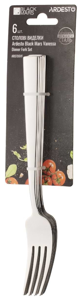 Фото - Набір виделок столових Ardesto Black Mars Vanessa 6 пр. (AR0706VF)