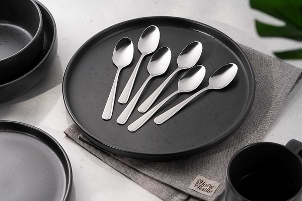 Фото - Набір чайних ложок Ardesto Black Mars Zenith 6 пр. (AR0706ZT)