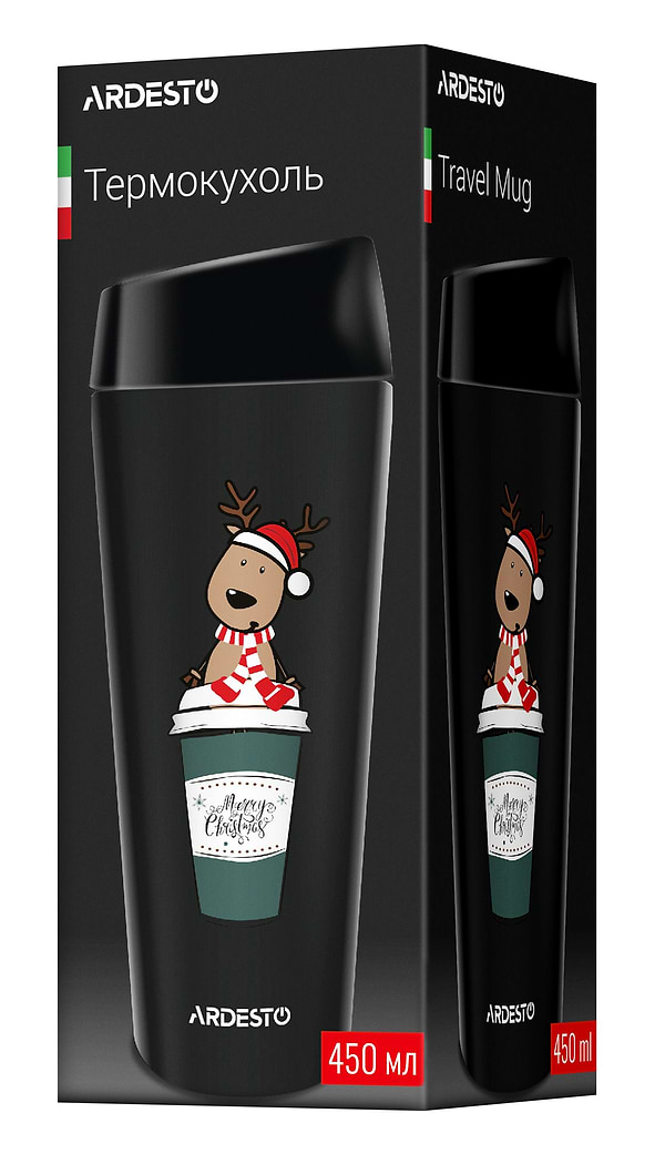 Фото - Термочашка Ardesto Coffee Time Reindeer 450 мл (AR2645RN)