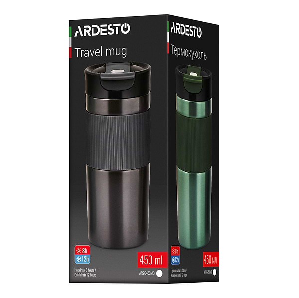 Фото - Термокружка Ardesto Comfort 450 мл (AR2645CMB)