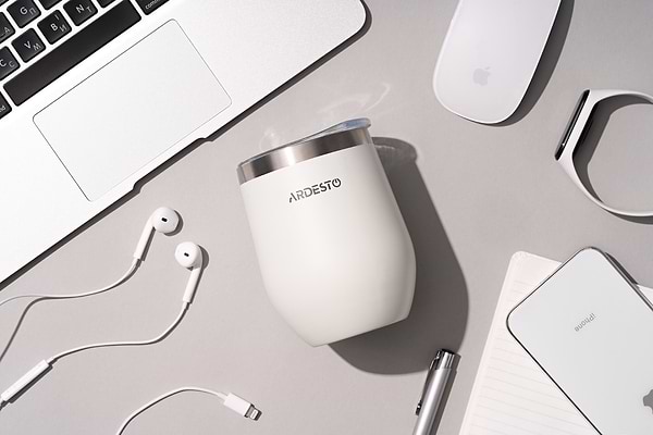 Фото - Термокружка Ardesto Compact Mug 350 мл White (AR2635MMW)