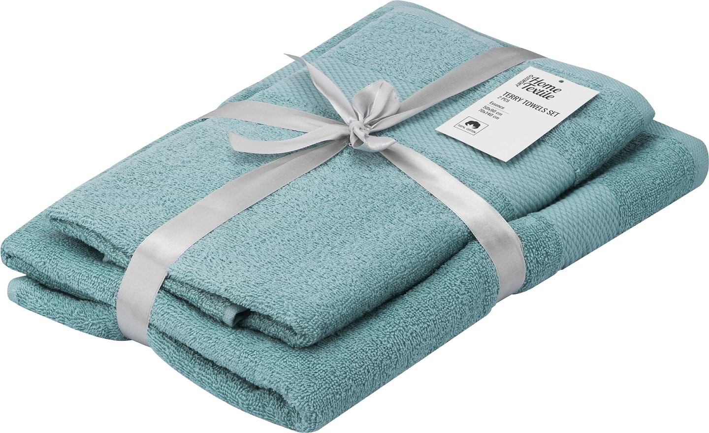 Набір рушників Ardesto Essence 2 шт. аква (ART2358AQ)