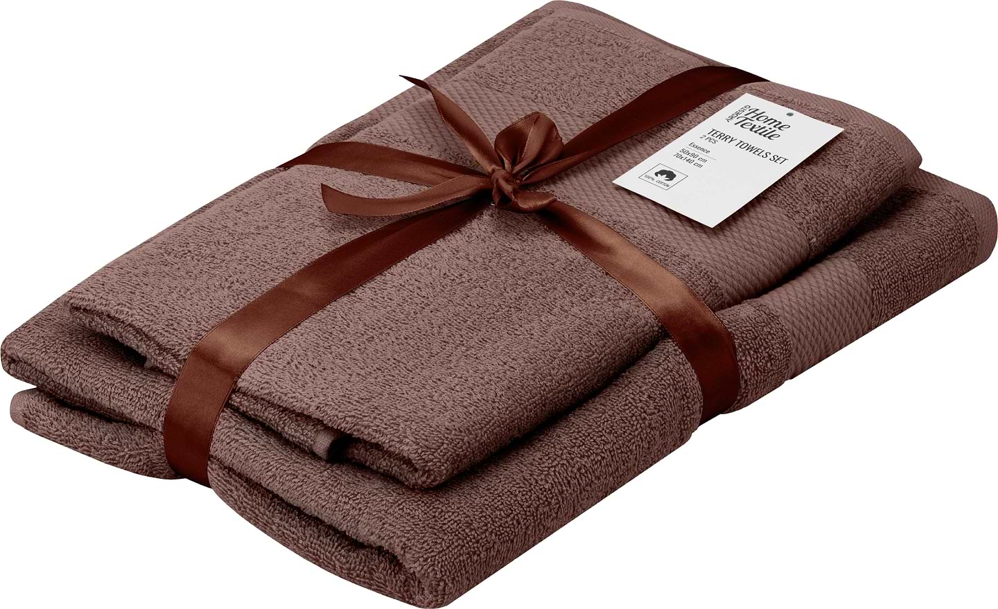 Купити Набір рушників Ardesto Essence 2 шт. коричневий (ART2358BR) - Фото 1 Набір рушників Ardesto Essence 2 шт. коричневий (ART2358BR) - Фото 1