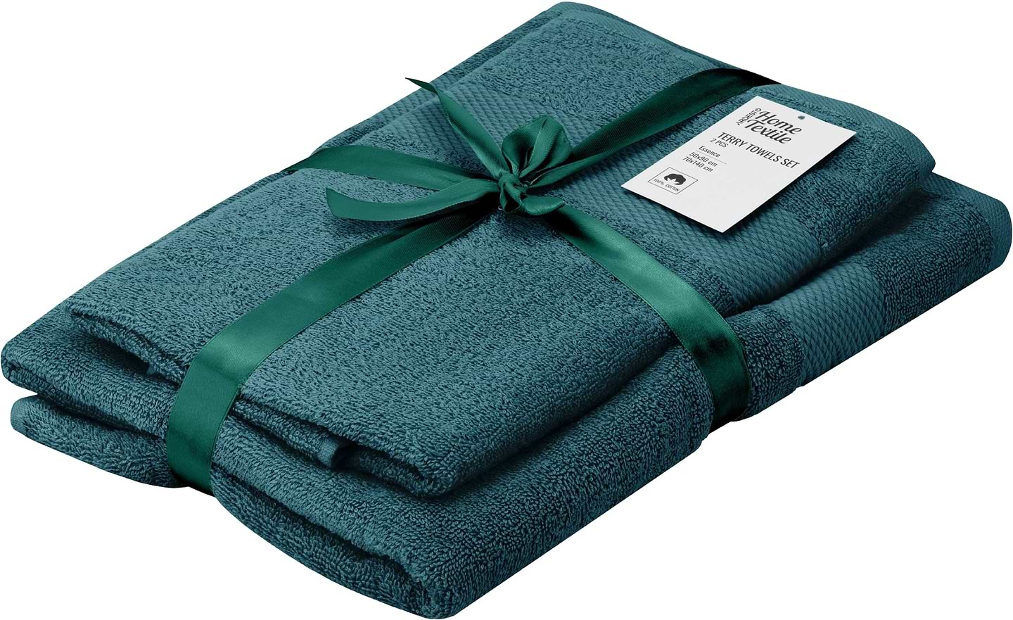 Набір рушників Ardesto Essence 2 шт. смарагдовий (ART2358EM)