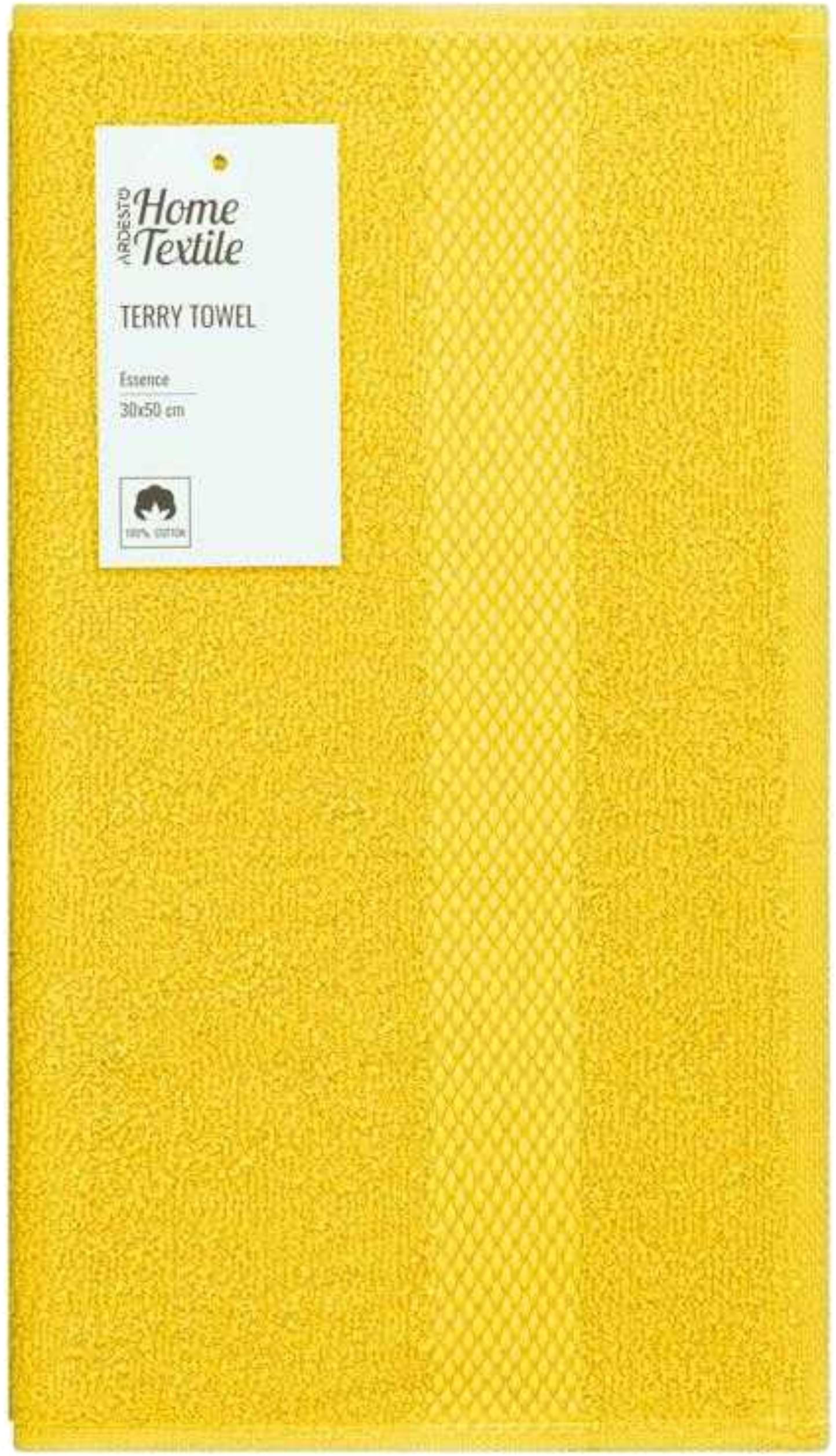 Рушник для рук Ardesto махровий Essence жовтий 30х50 см (ART2230YE)