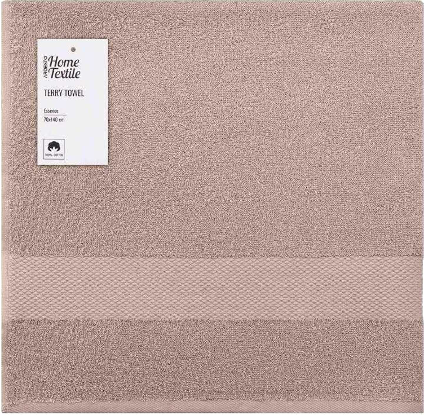 Рушник банний Ardesto махровий Essence бежевий 70х140 см (ART2270BE)