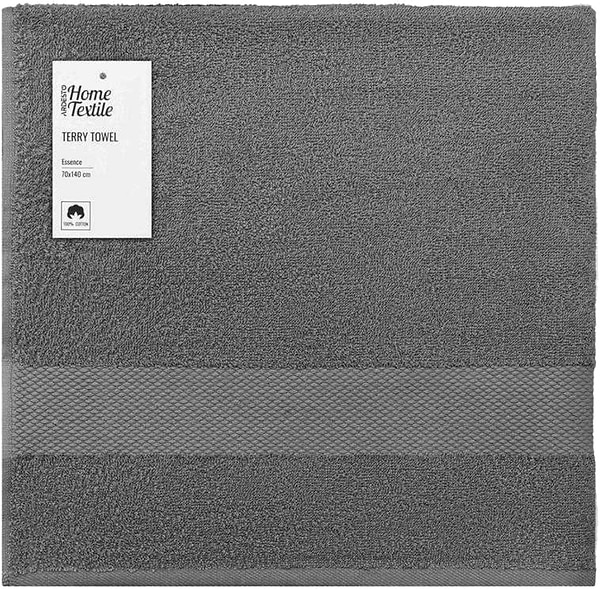 Фото - Рушник банний Ardesto махровий Essence сірий темний 70х140 см (ART2270DG)