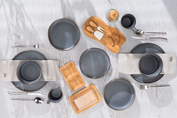 Фото - Тарелка обеденная Ardesto Fasano 26 см (AR0226FG)