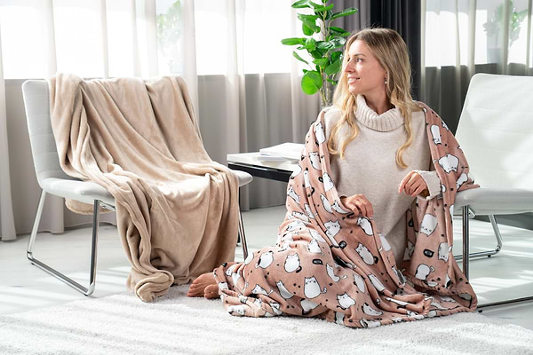 Фото - Плед полуторний Ardesto Flannel 160х200 см котики (ART0108PB)