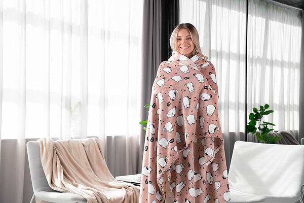 Фото - Плед полуторний Ardesto Flannel 160х200 см котики (ART0108PB)