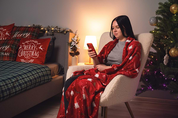 Фото - Плед полуторний Ardesto Flannel, 160х200 см Гноми (ART0111PB)