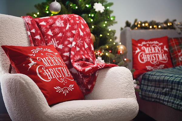 Фото - Плед односпальний Ardesto Fleece 130x160 см засніжені ялинки (ART0715PB)