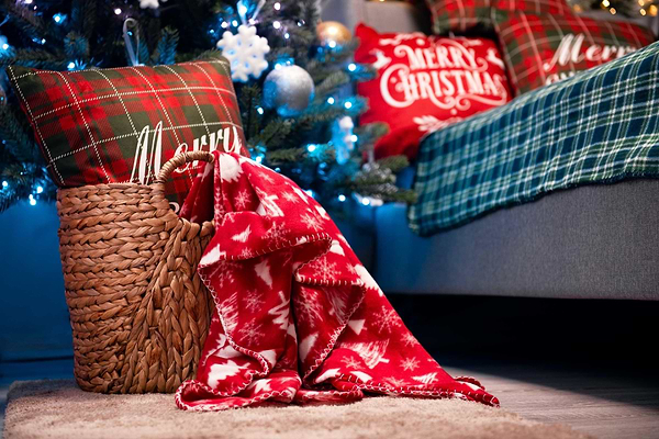 Фото - Плед односпальний Ardesto Fleece 130x160 см засніжені ялинки (ART0715PB)