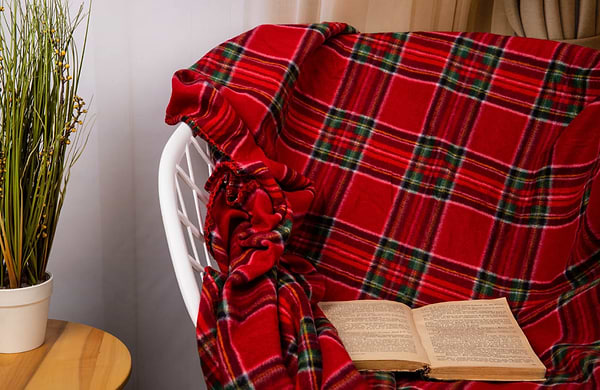 Фото - Плед односпальний Ardesto Fleece 130x160 см клітинка червоний (ART0717PB)