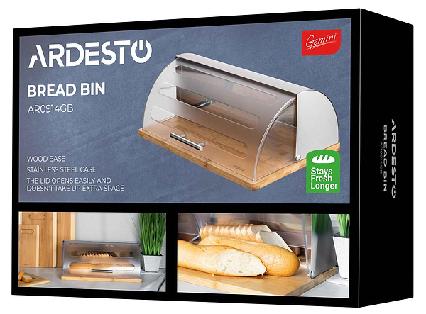 Фото - Уценка - Хлебница Ardesto Gemini 39х27х15 см (AR0914GB)