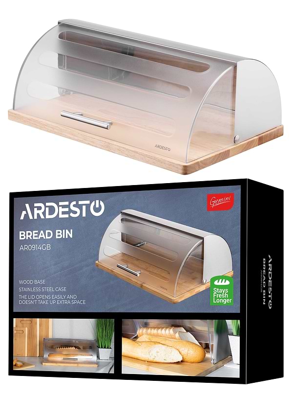 Фото - Уценка - Хлебница Ardesto Gemini 39х27х15 см (AR0914GB)
