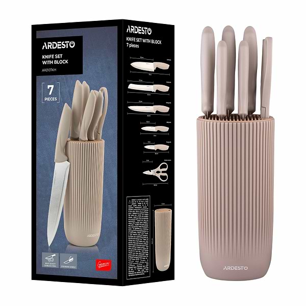 Фото - Набір ножів Ardesto Gemini 7 пр. (AR2107KH)