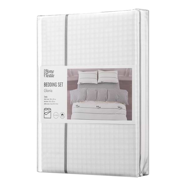 Фото - Комплект постельного белья Ardesto Gloria 160х220 см панды, клетка (ART1622PW)