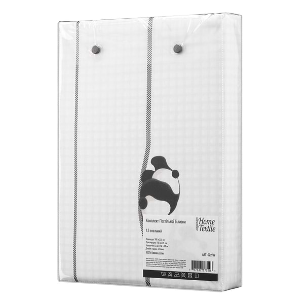 Фото - Комплект постельного белья Ardesto Gloria 160х220 см панды, клетка (ART1622PW)