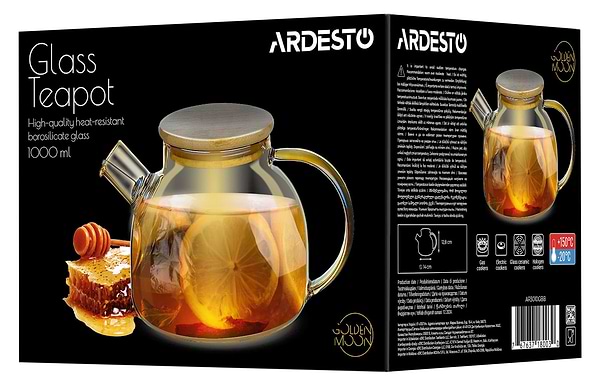 Фото - Чайник заварювальний Ardesto Golden Moon 1000 мл (AR3010GBB)