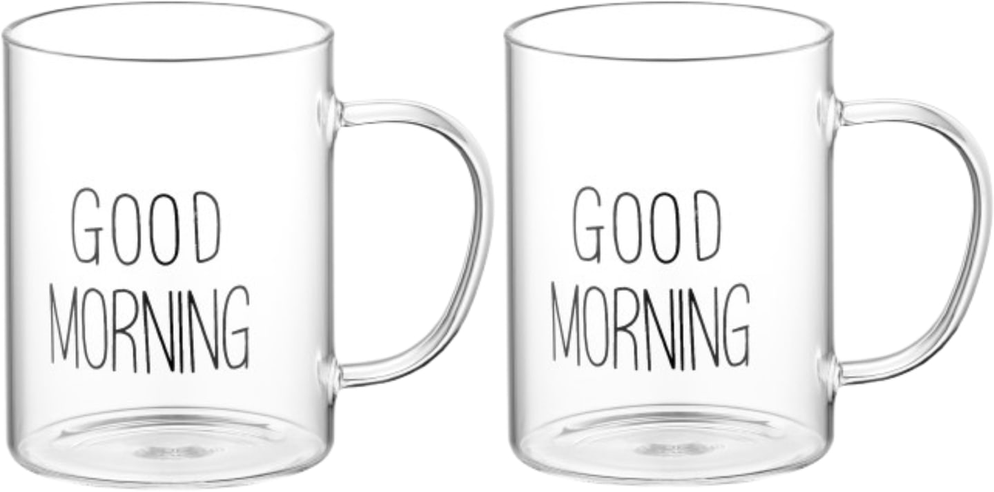 Набір чашок Ardesto Good Morning 420 мл 2 шт. (AR2642BMR) - Фото 1