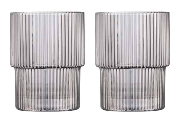 Фото - Набір склянок Ardesto Graphite 200 мл 2 шт. (AR2620SG)