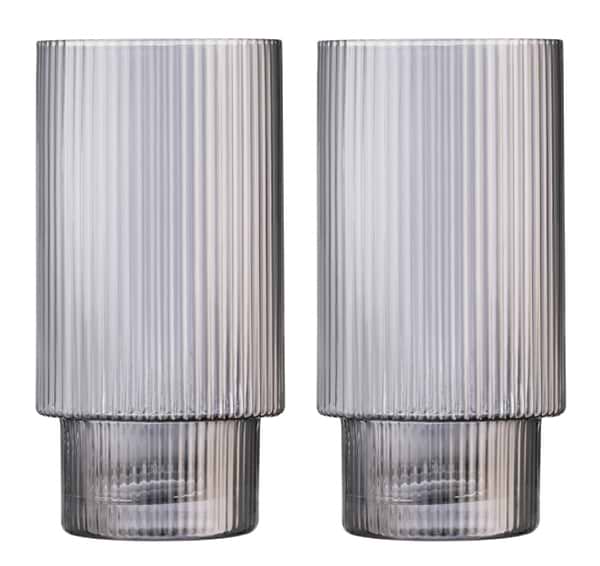 Фото - Набір склянок Ardesto Graphite 380 мл 2 шт. (AR2638SG)