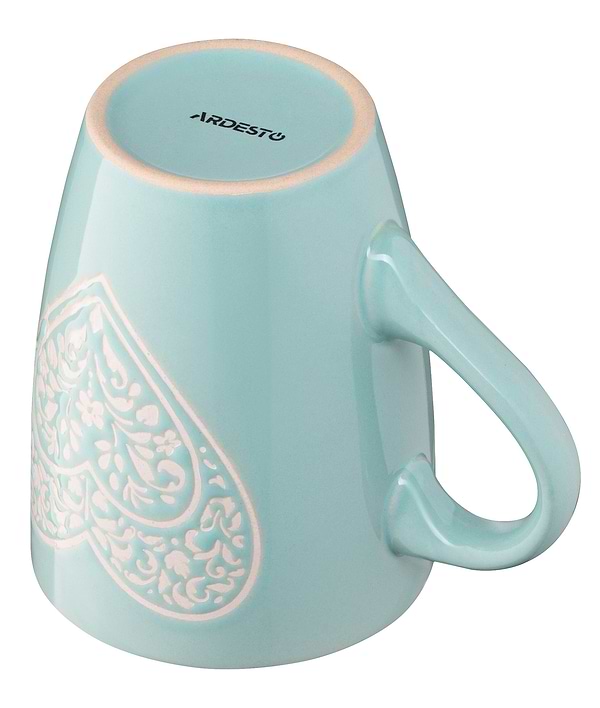 Фото - Чашка Ardesto Heart 330 мл Blue (AR3467BL)