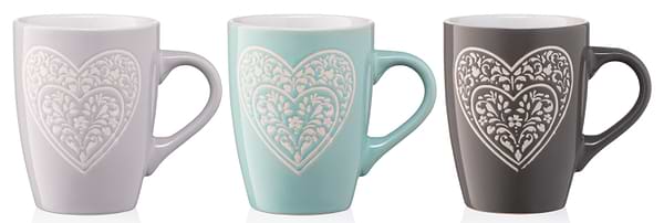 Фото - Чашка Ardesto Heart 330 мл Blue (AR3467BL)