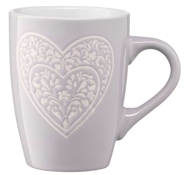 Фото - Чашка Ardesto Heart 330 мл Grey (AR3467GR)