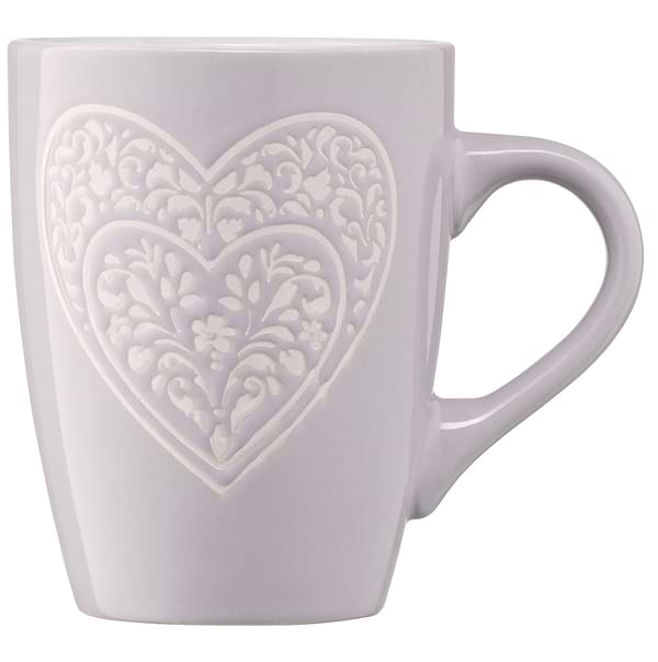 Фото - Чашка Ardesto Heart 330 мл Grey (AR3467GR)