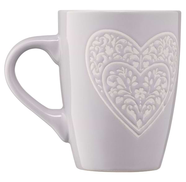 Фото - Чашка Ardesto Heart 330 мл Grey (AR3467GR)