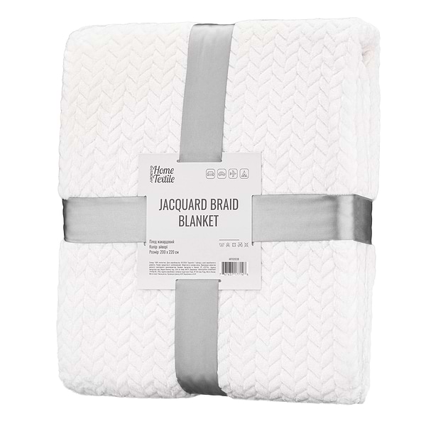 Фото - Плед євро Jacquard Braid 200х220 см (ART0202JB)