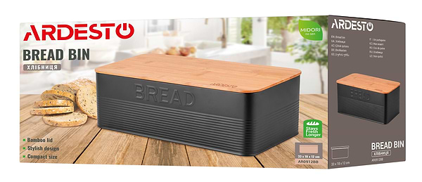 Фото - Хлібниця Ardesto Midori 33х18х12 см (AR0912BB)