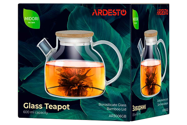 Фото - Чайник заварювальний Ardesto Midori 600 мл (AR3006GB)