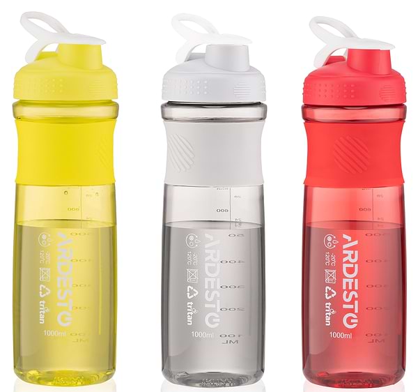 Фото - Пляшка для води Ardesto Smart Bottle 1000 мл Red (AR2204TR)