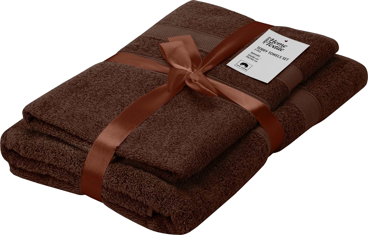 Набор полотенец Ardesto Splendid 2 шт. коричневый (ART2359BR) - Фото 1