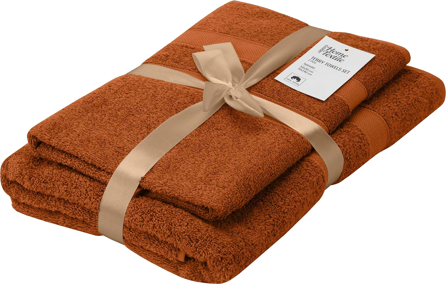 Набір рушників Ardesto Splendid 2 шт. теракотовий (ART2359TE) - Фото 1
