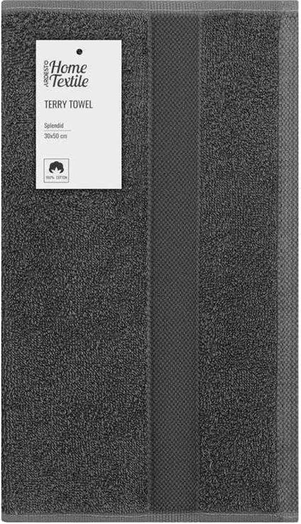 Фото - Рушник для рук Ardesto махровий Splendid сірий темний 30х50 см (ART2330DG)