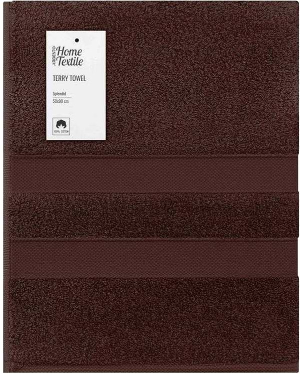 Фото - Полотенце для лица Ardesto махровое Splendid коричневый 50х90 см (ART2350BR)