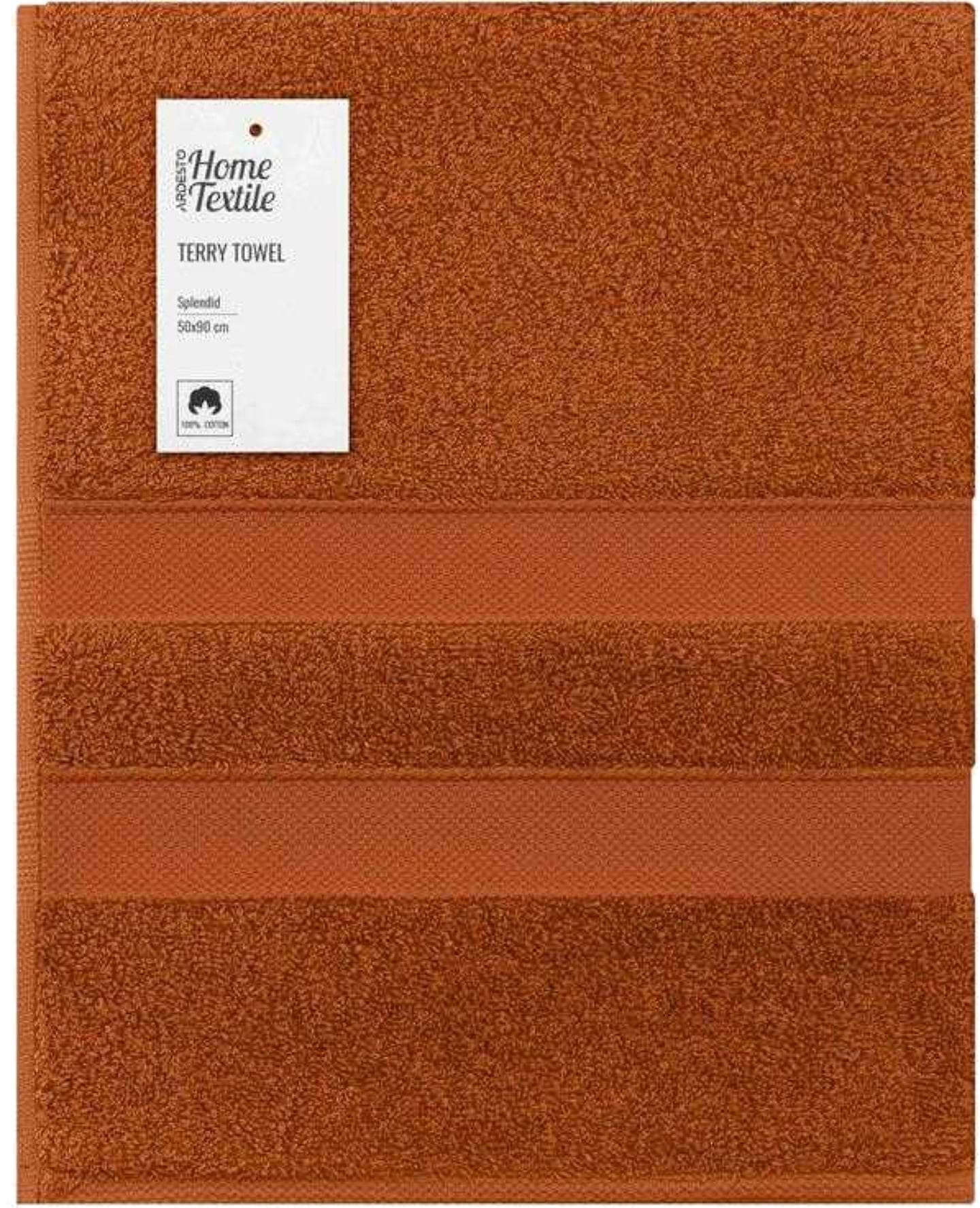 Рушник для обличчя Ardesto махровий Splendid теракотовий 50х90 см (ART2350TE) - Фото 1