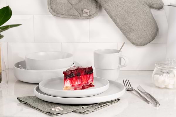 Фото - Тарілка десертна Ardesto Trento 20,5 см White (AR2920TW)