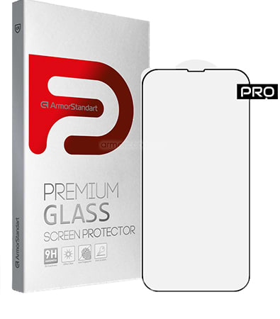 Защитное стекло для смартфона Armorstandart Pro for Apple iPhone 13/13 Pro/14 Black (ARM59722) - Фото 1