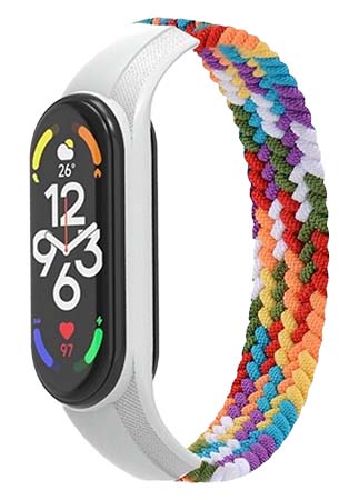 Ремінець для фітнес-браслету Armorstandart Braided Solo Loop for Xiaomi Mi Band 7/6/5/4 Pride Edition size L (ARM64939) - Фото 1