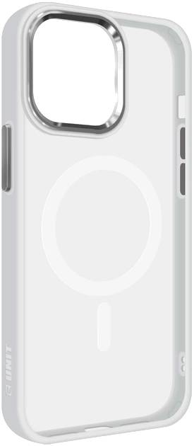 Фото - Чохол для смартфону Armorstandart Unit MagSafe for Apple iPhone 15 Pro Max Matte Clear Silver (ARM69350)